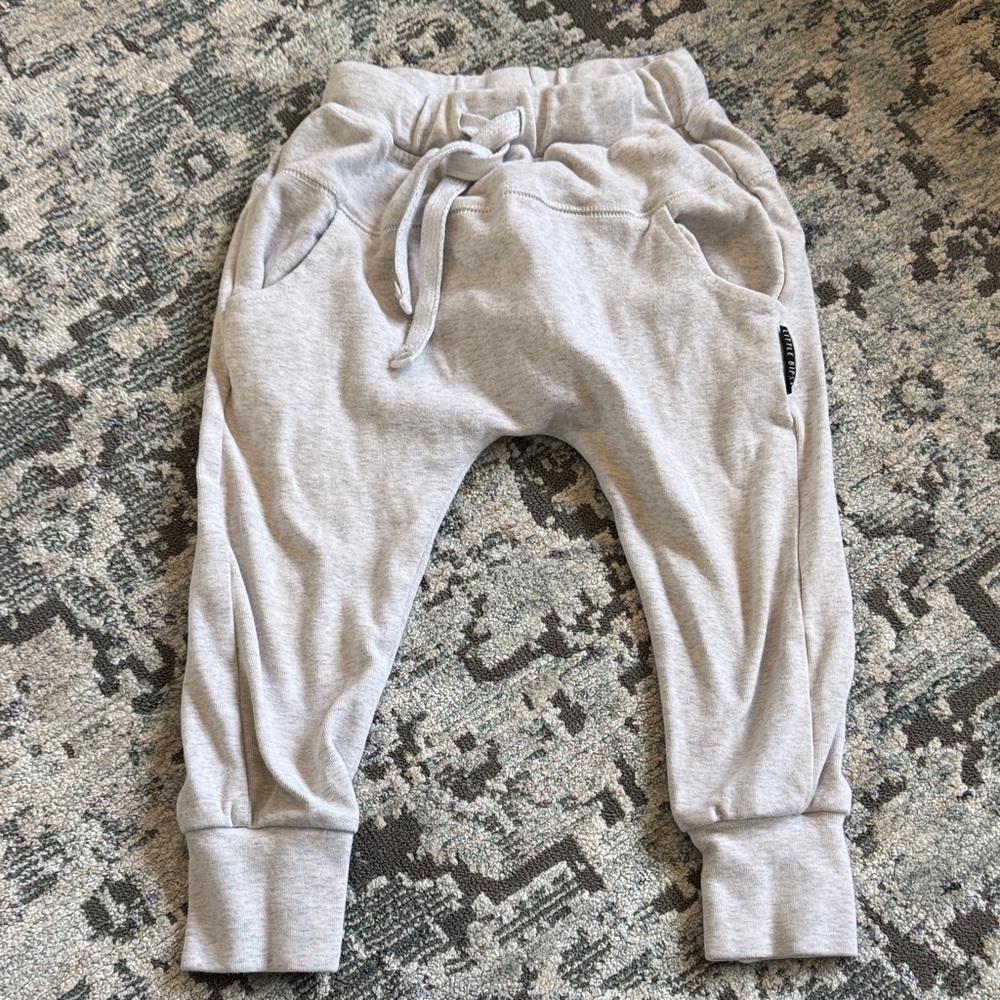 Kids Gray Jogger Pants 3-4T